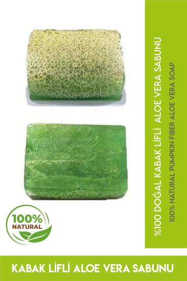 %100 Doğal El Yapımı Kabak Lifli Aloe Vera Sabunu